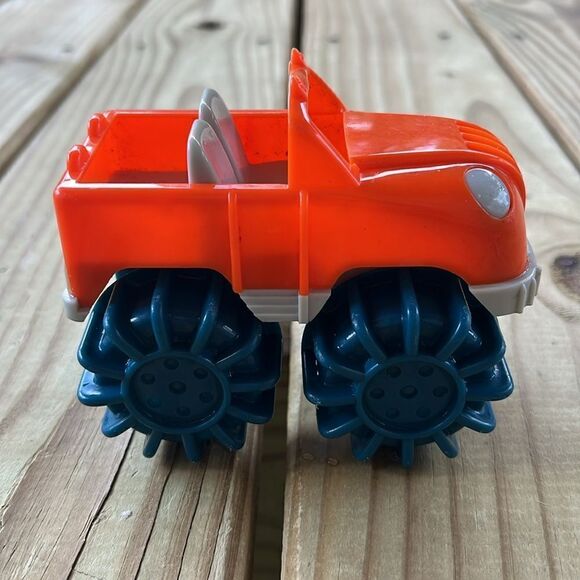 Battat Mini Toy Orange Monster Truck Jeep 5” Car Vehicle - Picture 4 of 8